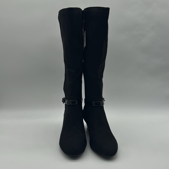 East 5th Ellerton Black Knee-High Wedge Boots Women’s Size 6.5M NWT - Picture 4 of 11